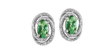 Load image into Gallery viewer, Silver Birthstone Earrings