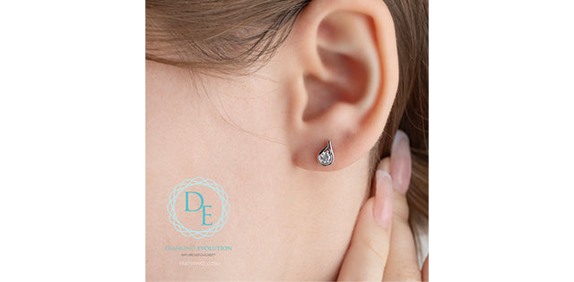 Tear Drop Lab Grown Diamond Earrings