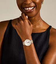 Load image into Gallery viewer, Jacqueline Two-Tone Sun Moon Multifunction Stainless Steel Watch