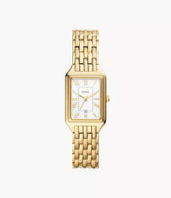 Load image into Gallery viewer, Raquel Three-Hand Date Gold-Tone Stainless Steel Watch