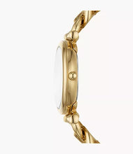 Load image into Gallery viewer, Carlie Three-Hand Stainless Steel Watch - Gold Tone