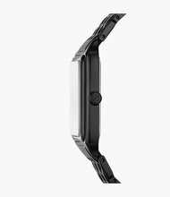 Load image into Gallery viewer, Raquel Three-Hand Date Black Stainless Steel Watch