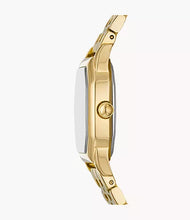 Load image into Gallery viewer, Harlow Three-Hand Gold-Tone Stainless Steel Watch