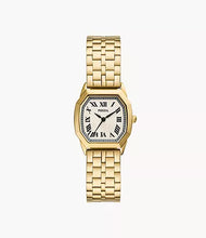 Load image into Gallery viewer, Harlow Three-Hand Gold-Tone Stainless Steel Watch