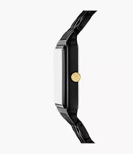 Load image into Gallery viewer, Raquel Three-Hand Date Black Stainless Steel Watch