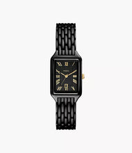 Load image into Gallery viewer, Raquel Three-Hand Date Black Stainless Steel Watch
