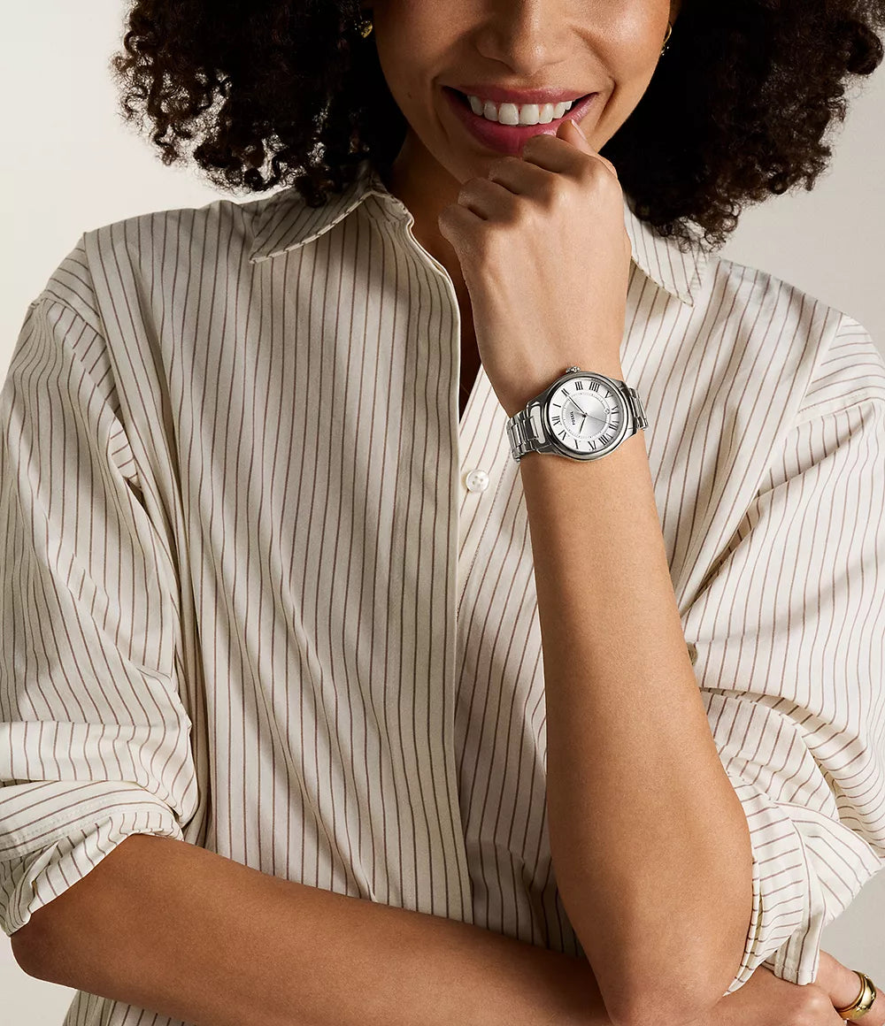 Gilmore Three-Hand Date Stainless Steel Watch