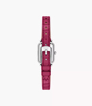 Load image into Gallery viewer, Raquel Mini Two-Hand Pink Leather Watch