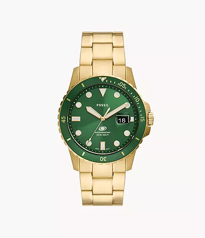 Fossil Blue Dive Three-Hand Date Stainless Steel Watch