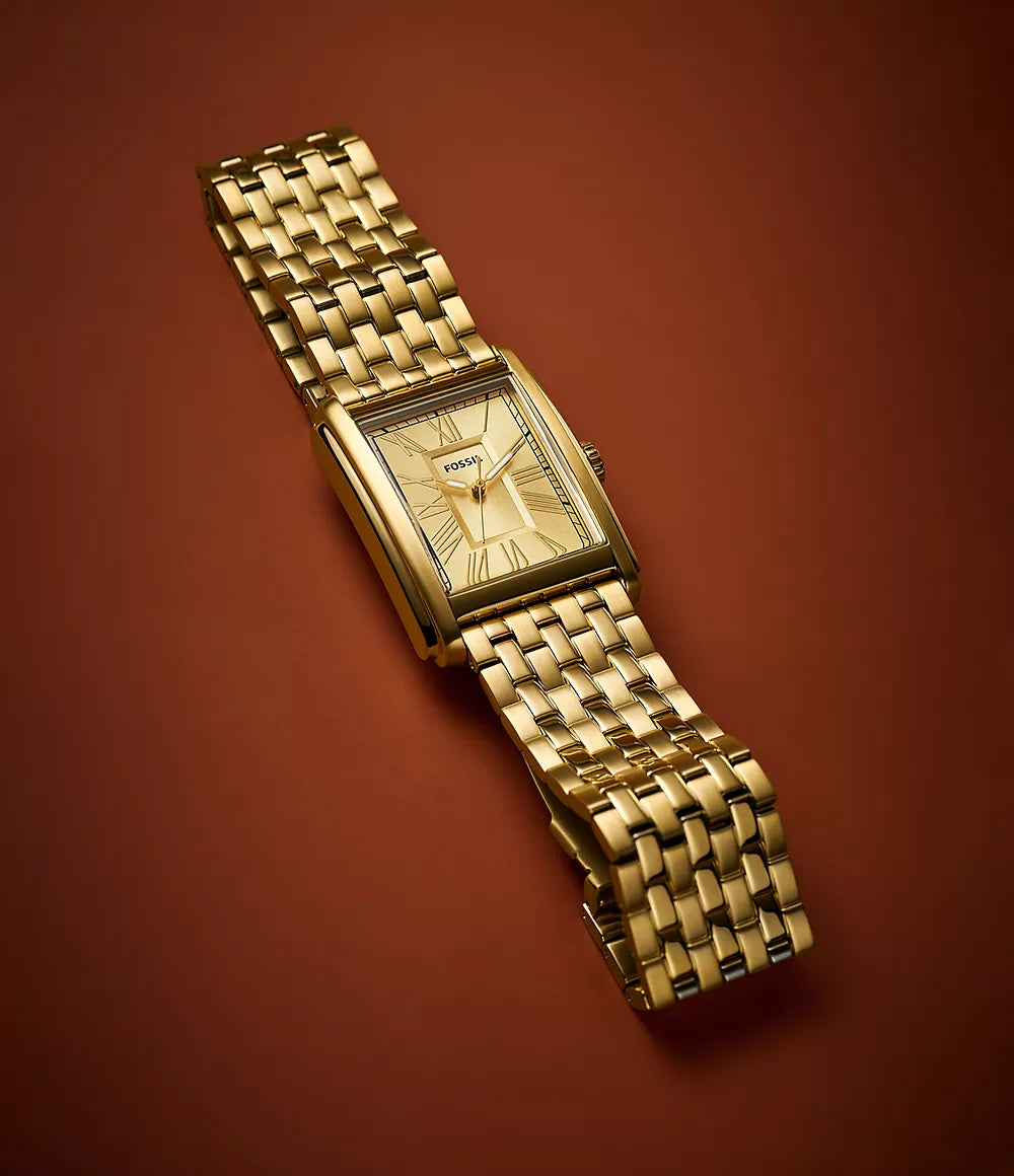 Carraway Three-Hand Gold-Toned Stainless Steel Watch