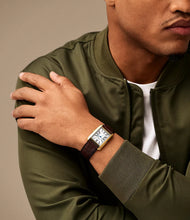 Load image into Gallery viewer, Carraway Three-Hand Brown Croco Leather Watch
