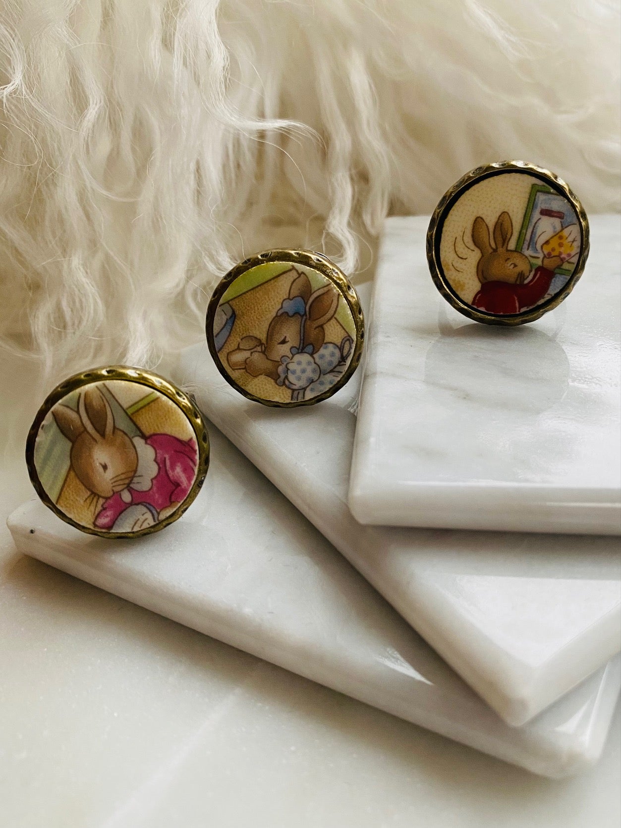 Vintage Bunnykins Rings