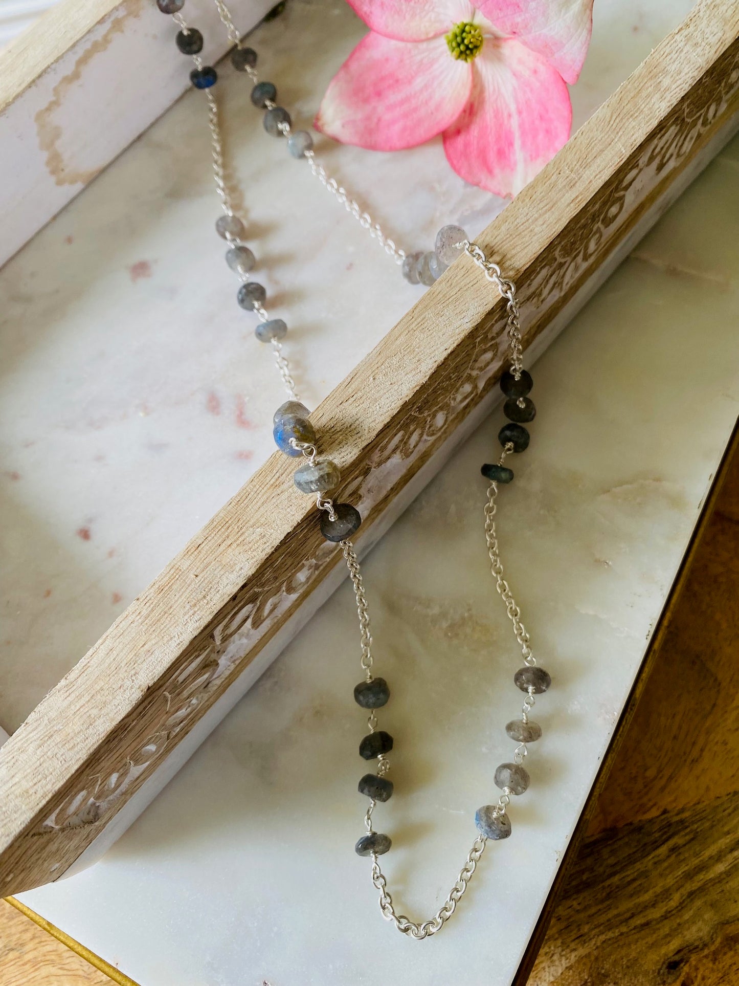 Labradorite Bead Necklace