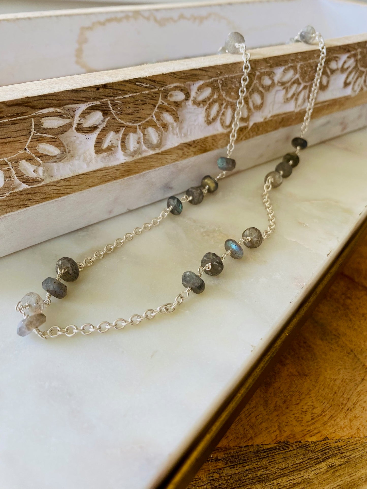 Labradorite Bead Necklace