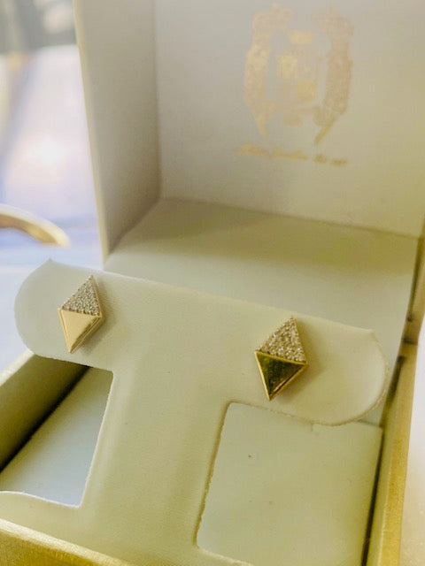 Double Diamond Earrings