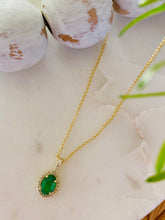 Load image into Gallery viewer, Emerald and Diamond Necklace