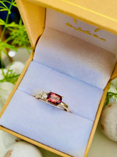 Load image into Gallery viewer, Pink Tourmaline and Diamond Ring