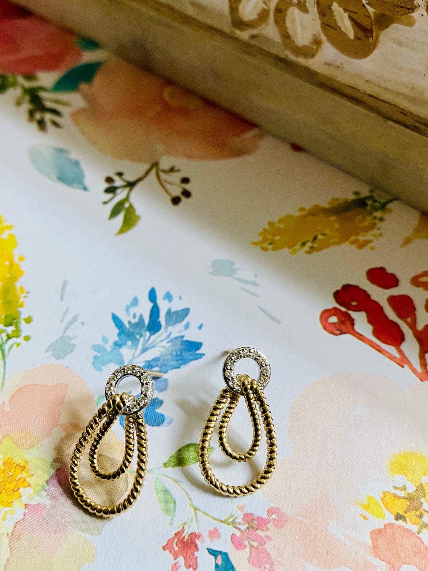 Diamond Rope Earrings