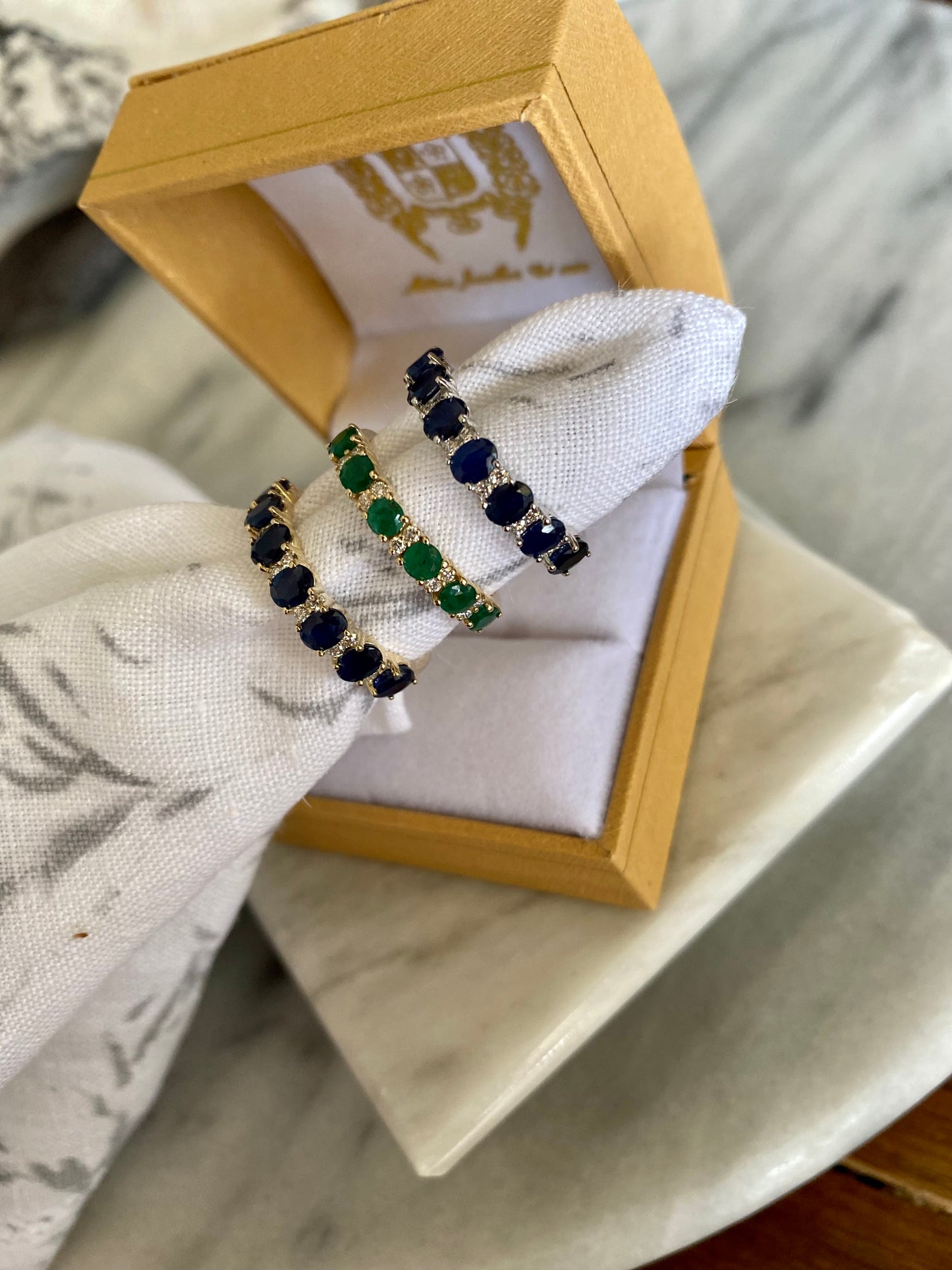 Sapphire & Diamond Band