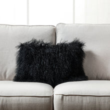 Load image into Gallery viewer, Mongolian Lamb Fur Throw Pillow