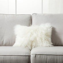 Load image into Gallery viewer, Mongolian Lamb Fur Throw Pillow