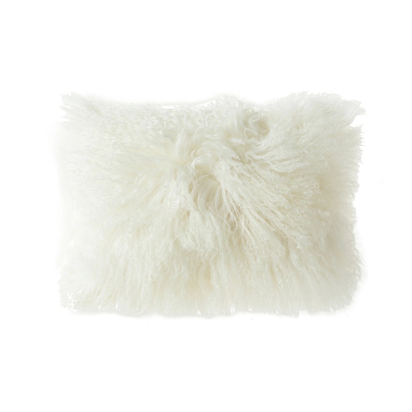 Mongolian Lamb Fur Throw Pillow