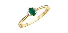 Load image into Gallery viewer, Emerald and Diamond Ring