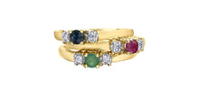 Load image into Gallery viewer, Emerald and Diamond Ring