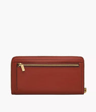 Load image into Gallery viewer, Logan RFID Zip Around Clutch - Cayenne