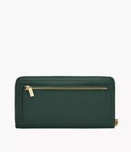 Load image into Gallery viewer, Logan RFID Zip Around Clutch - Viridian