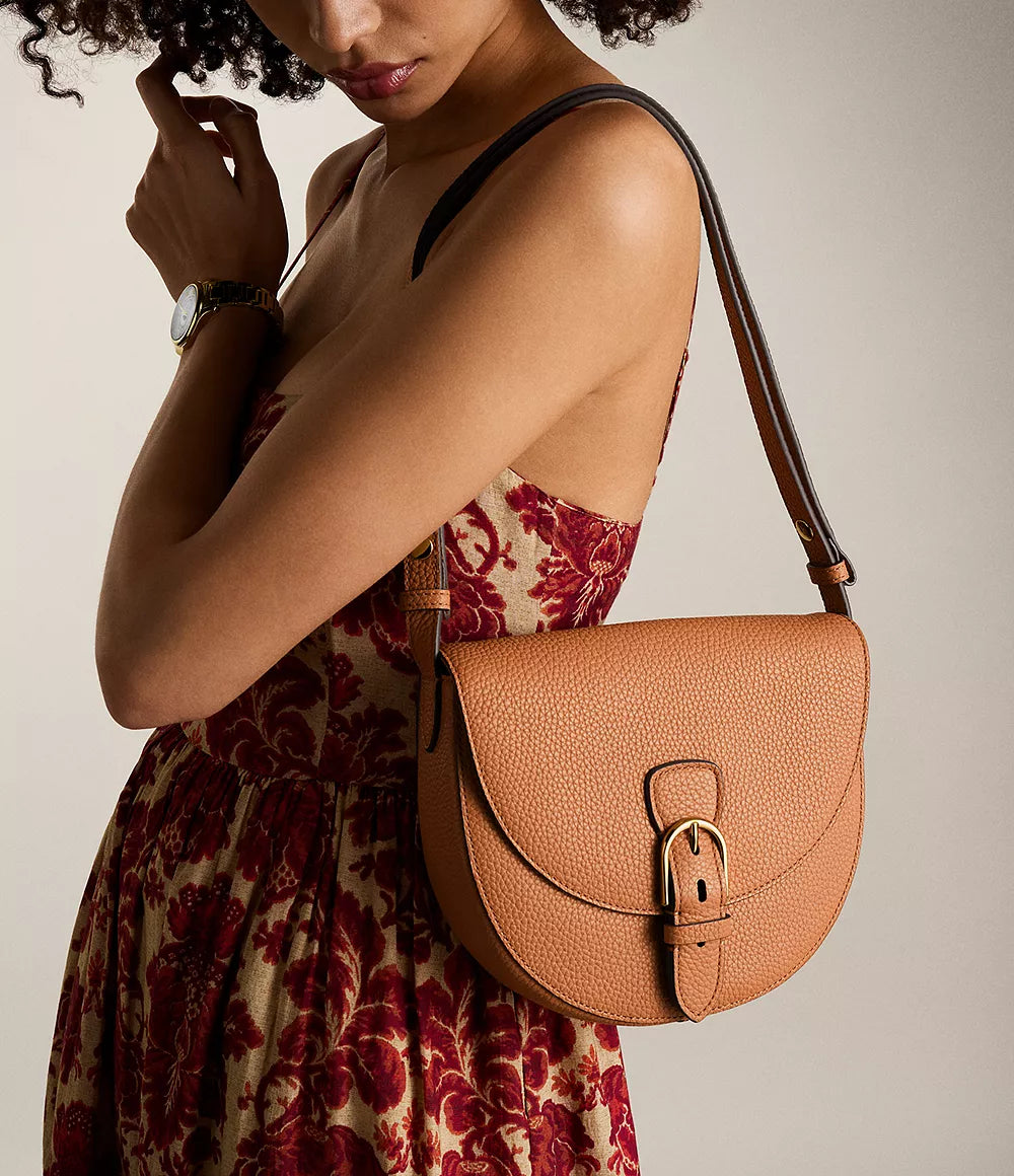 Everleigh Leather Large Flap Crossbody Bag