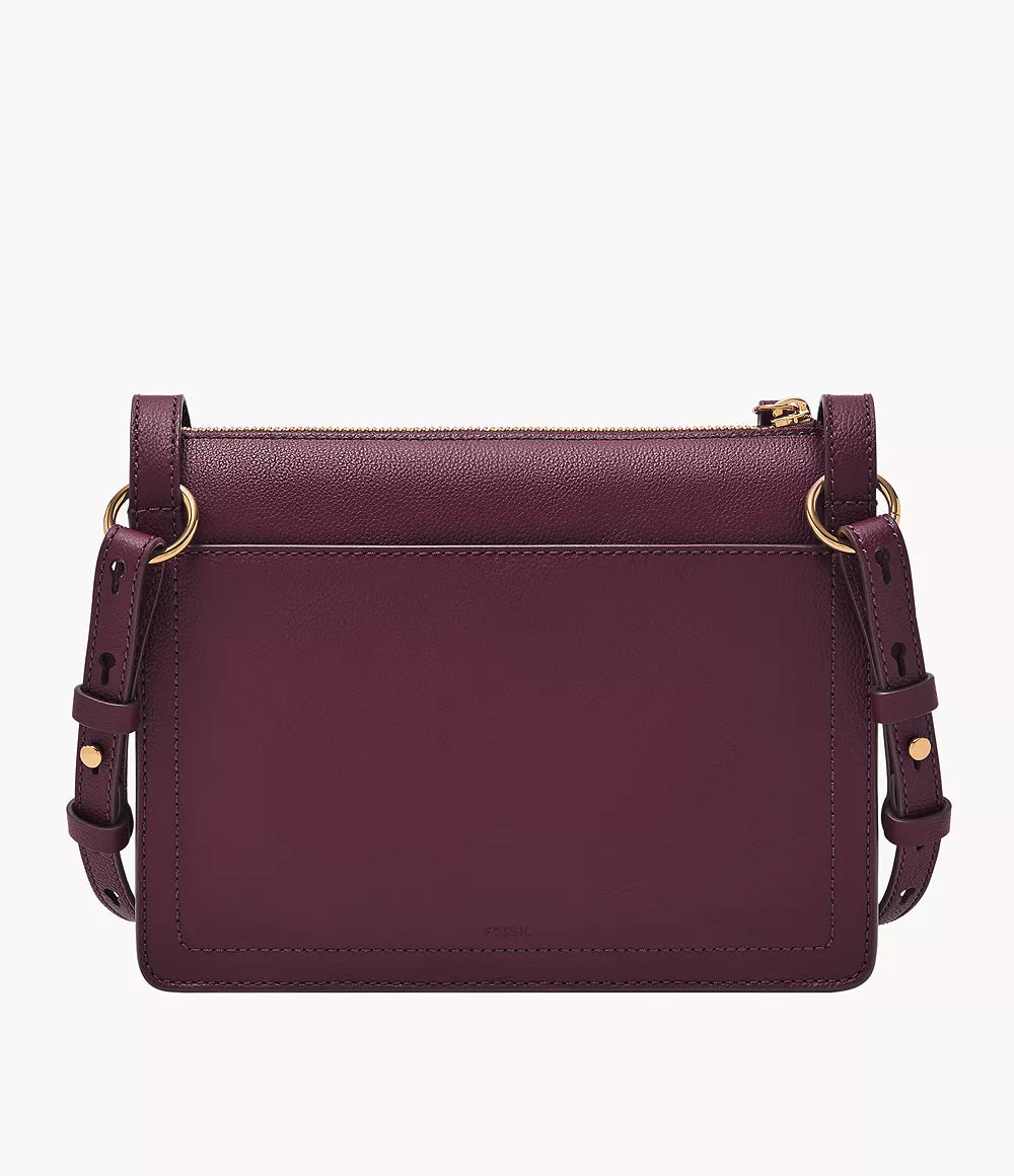 Taryn Leather Crossbody Bag - Amethyst