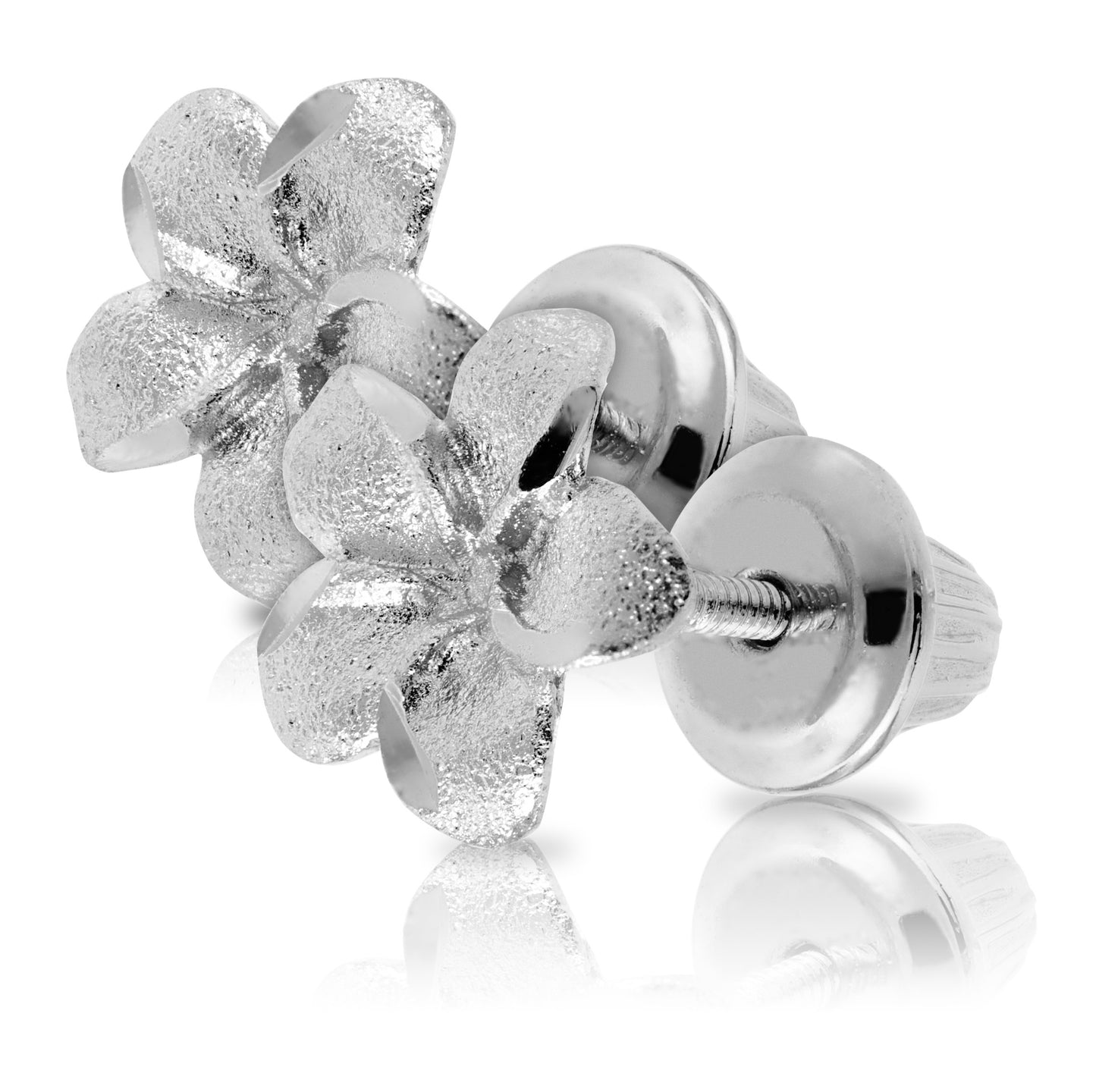 Children's Silver Flower Earrings