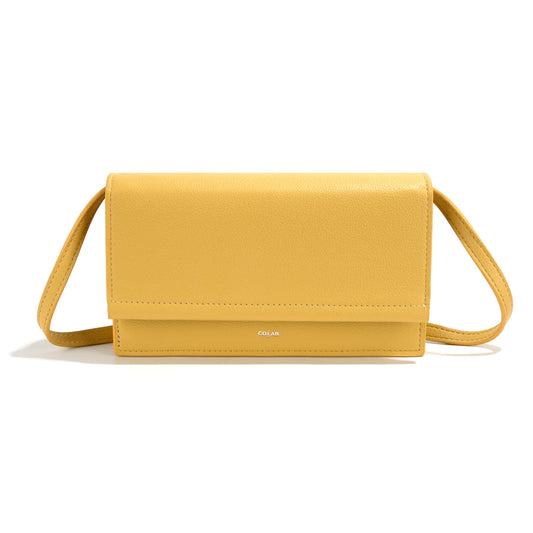 CO-LAB Editor's Pick "Kaia" Organizer Clutch/Crossbody Canary