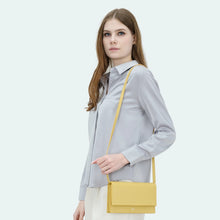 Load image into Gallery viewer, CO-LAB Editor&#39;s Pick &quot;Kaia&quot; Organizer Clutch/Crossbody Canary
