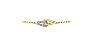 Interlocking Loops Diamond Bracelet