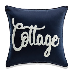Cottage Embroidery Pillow
