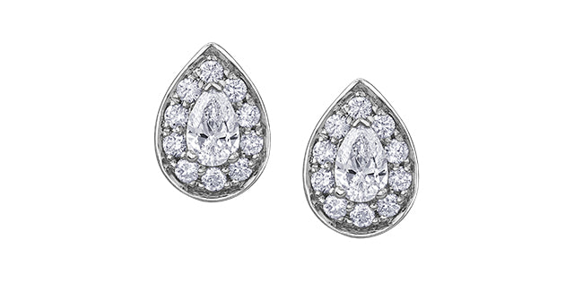 Diamond Droplet Earrings