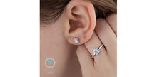 Load image into Gallery viewer, Radiant Cut Lab Grown Diamond Earrings
