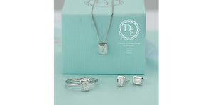 Radiant Cut Lab Grown Diamond Earrings
