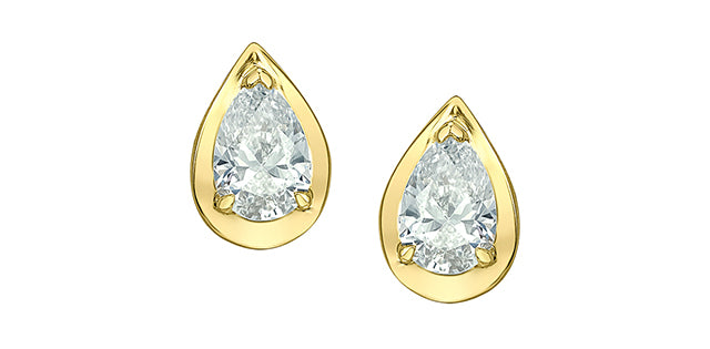 Tear Drop Lab Grown Diamond Earrings