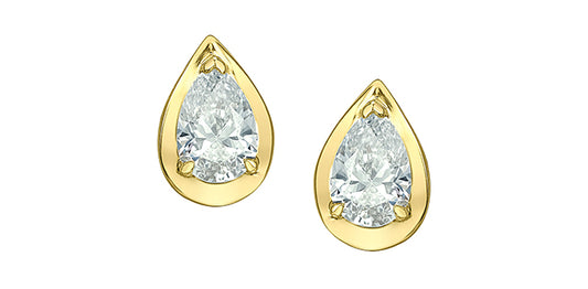 Tear Drop Lab Grown Diamond Earrings