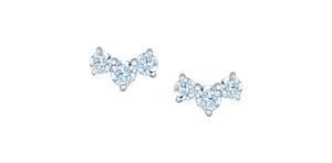 Trio Drop Lab Grown Diamond Earrings