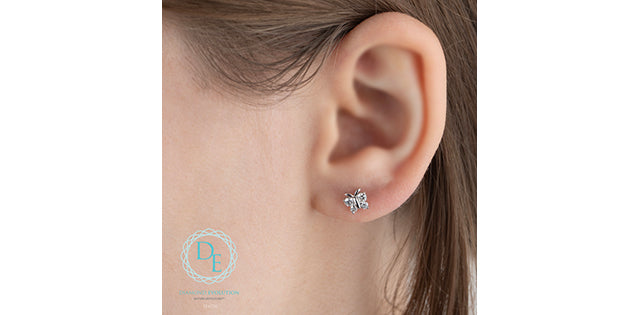 Butterfly Lab Grown Diamond Earrings