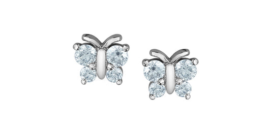 Butterfly Lab Grown Diamond Earrings