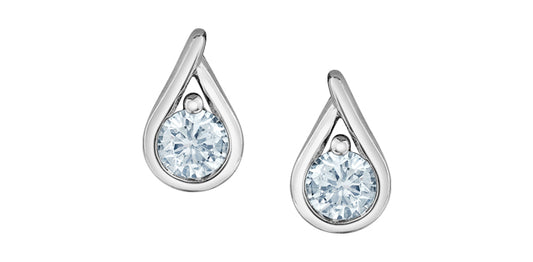Tear Drop Lab Grown Diamond Earrings