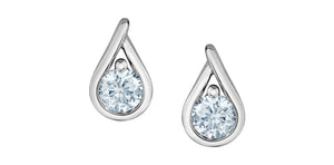 Tear Drop Lab Grown Diamond Earrings