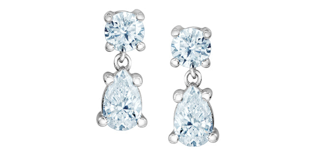 Drop Lab Grown Diamond Earrings