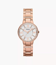 Load image into Gallery viewer, Virginia 30 mm Rose-Tone Stainless Steel Watch
