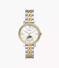 Load image into Gallery viewer, Jacqueline Sun Moon Multifunction Two-Tone Stainless Steel Watch
